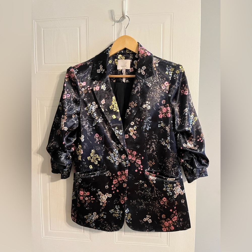 Cinq a Sept Kylie dark floral blazer - Size 2